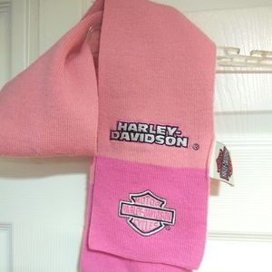 Ladies Harley Davidson pink knit scarf